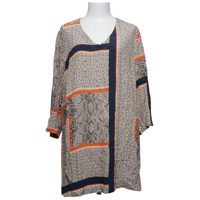 Tunic (Beige, Multicolored) from Qneel Viscose