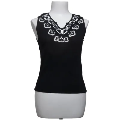 Tank Top (Black) from Imagini Polyamide, Viscose