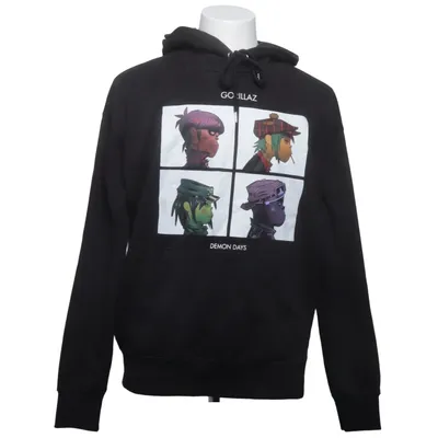 Sweat à capuche (Noir) de Gorillaz Coton, Polyester
