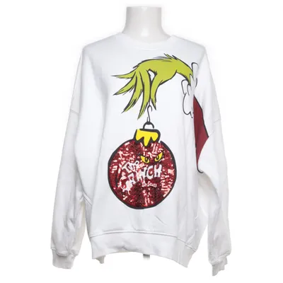 Sweatshirt (Wit, Meerkleurig) van The Grinch Katoen, Polyester