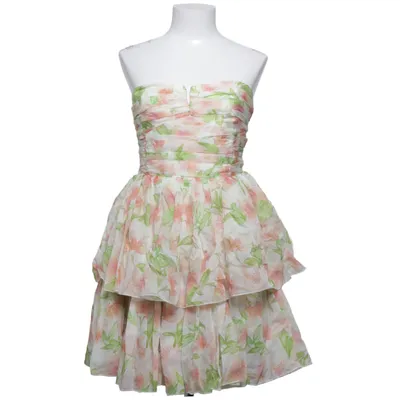 Dress (White, Multicolored) from H&M Modern Classic Lyocell, Polyamide, Polyester