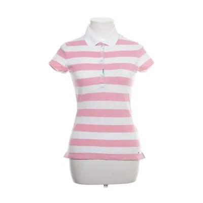 Pikétröja (Rosa, Vit) från Tommy Hilfiger Bomull, Elastan