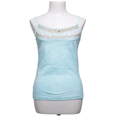 Tanktop (Turquoise) van Fransa Katoen, Elastaan