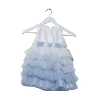 Flower girl dress (White, Blue) from Miss Miss