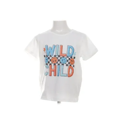 T-shirt (White, Multicolored) from Shein Elastane, Polyester