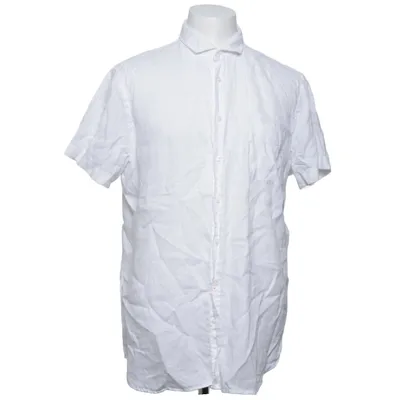 Chemise à manches courtes (Blanc) de Hugo Boss Lin