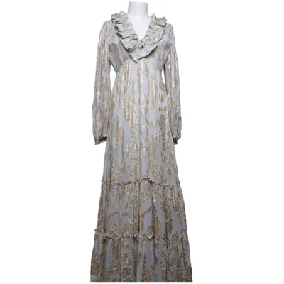 Maxi dress (Blue, Gold) from byTiMo