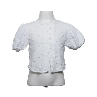 Blouse (Wit) van Zara Katoen