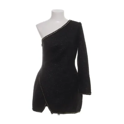 Klänning (Svart, Guldfärgad) från Zara Akryl, Bomull, Polyester