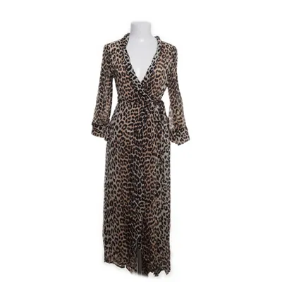 Wrap dress (Brown, Black) from Ganni Viscose