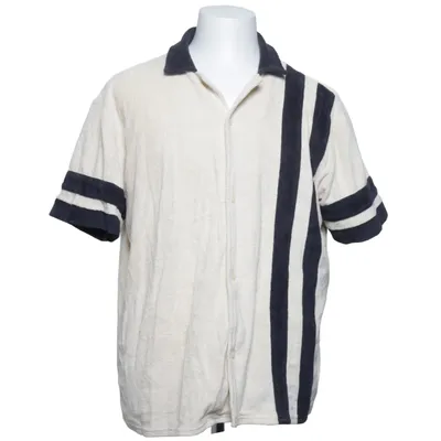 Kortærmet skjorte (Beige, Sort) fra Les Deux Bomuld, Polyester