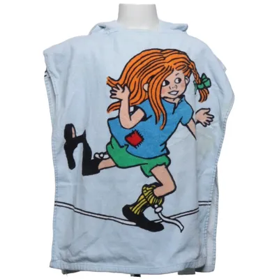 Bath cape (Blue, Multicolored) from Pippi Långstrump Cotton