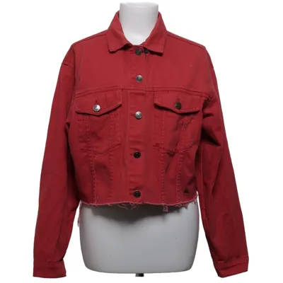 Denim jacket (Red) from Paradise League Pull & Bear Cotton