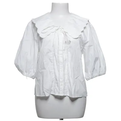 Blouse (White) from Zara Cotton
