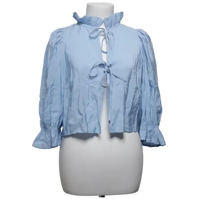 Wrap blouse (Blue) from My Jewellery Modal, Polyester