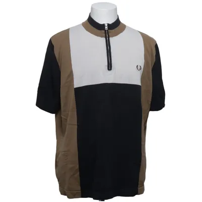 Strickpullover (Schwarz, Beige, Weiß) von Fred Perry Baumwolle