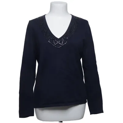 Pullover (Blå) från Public Kashmir, Bomull, Elastan, Silke, Viskos