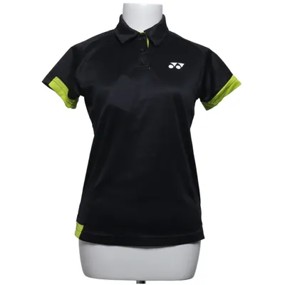 Polo shirt (Black, Yellow) from Yonex Polyester