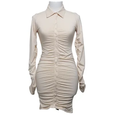 Blusenkleid (Beige) von Oh Polly Elasthan, Polyester