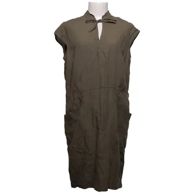 Jurk (Groen) van Sustainable Collection Linnen, Lyocell