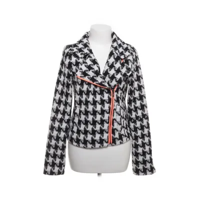 Bikerjacka (Svart, Vit) från Review Polyester, Ull