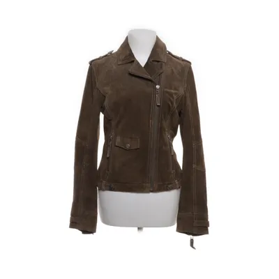 Bikerjacka (Brun) från Gipsy Bomull, Polyester, Skinn