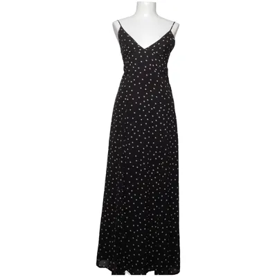 Maxi dress (Black, White) from Zara