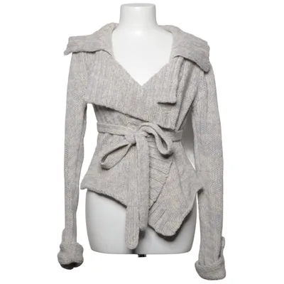 Wrap cardigan (Gray, White) from By Malene Birger Alpaca wool