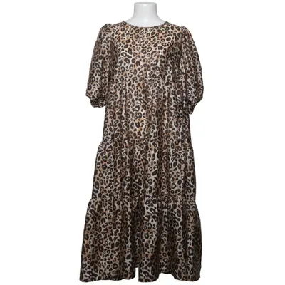 Maxikjole (Beige, Brun, Sort) fra Cras Genanvendt polyester