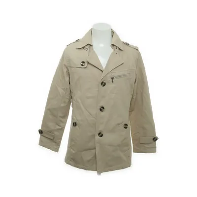 Trenchcoat (Beige) Bomuld, Elastan