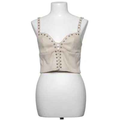 Crop top (Beige) från Soya Fashion Elastan, Polyester