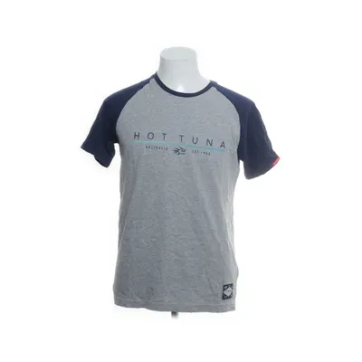 Baseballtröja (Grå, Blå) från Hot Tuna Bomull, Viskos