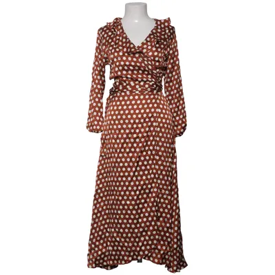 Robe portefeuille (Marron, Blanc) de Second Female Élasthane, Viscose