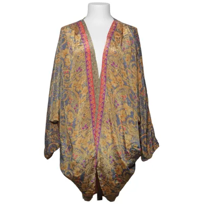 Kimono (Beige, Blå, Lilla, Flerfarvet) fra Black Colour Polyester, Silke