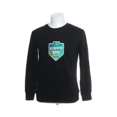 Collegetröja (Svart, Grön) från Kappa Bomull, Polyester