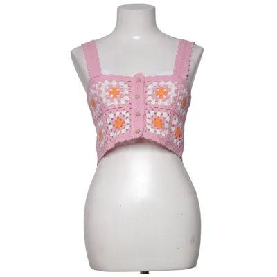 Crop top (Rosa, Orange, Vit) från FB Sister Knitwear