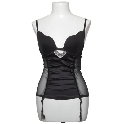 Corset (Black) from Lovable Cotton, Elastane, Polyamide, Polyester