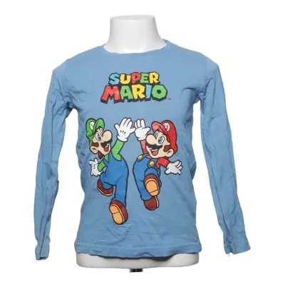 Långärmad t-shirt (Blå, Flerfärgad) från Super Mario Bomull