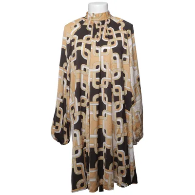 Klänning (Brun, Beige, Svart) från Richard Allan x H&M Polyester