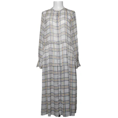 Jurk (Wit, Blauw, Bruin) van Bruuns Bazaar