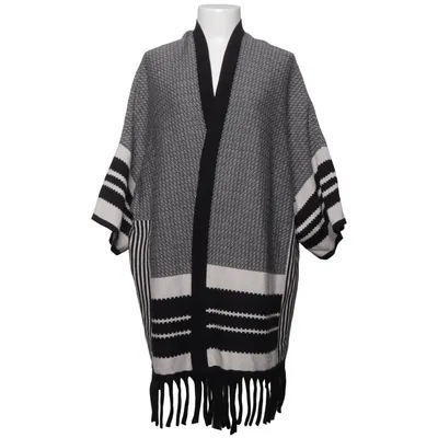Cardigan (Zwart, Wit) van Mona Acryl, Katoen