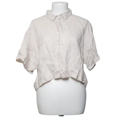 Kortärmad skjorta (Beige) från H&M Modern Classic Linne