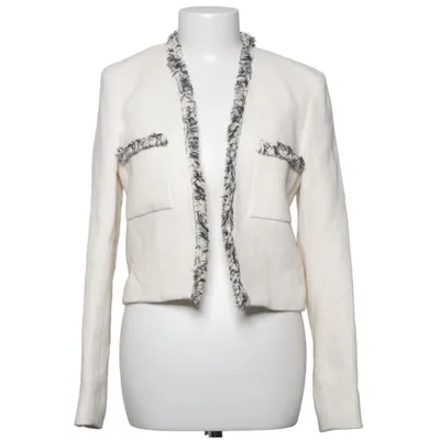 Blazer (Hvid, Sort) fra Claudie Pierlot Acetat, Akryl, Bomuld, Polyamid, Polyester, Uld