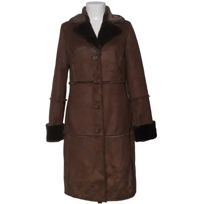 Shearlingjakke (Brun) fra Comma Akryl, Polyester