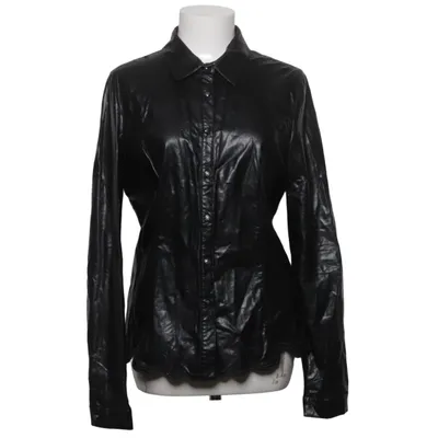 Overshirt (Black) from Oxygene Cotton, Polyurethane