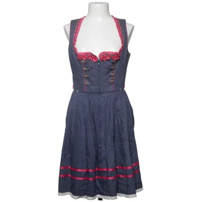 Dirndl (Blauw, Roze, Wit) van Krüger Madl Katoen, Polyester