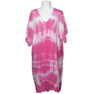 Klänning (Rosa, Vit) från New Collection Viskos