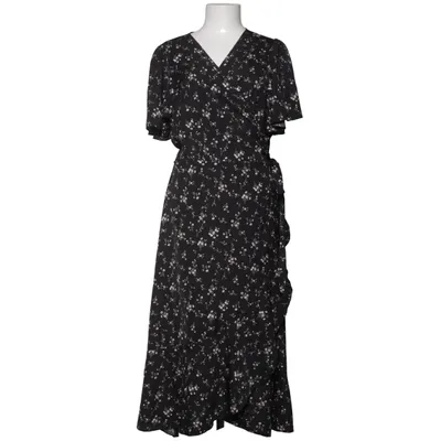 Wrap dress (Black, Multicolored) from Shein Curve Polyester