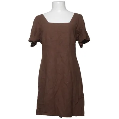 Dress (Brown) from Oak+ Fort Cotton, Linen, Viscose