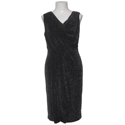 Robe (Noir, Argent) de Maille Demoiselle Élasthane, Fibre métallique, Polyamide, Polyester